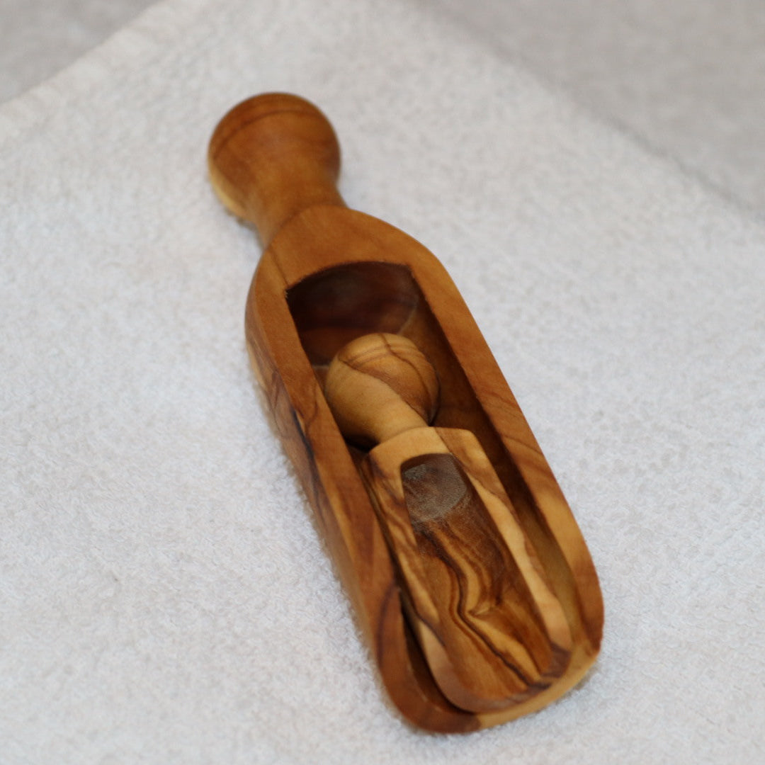 Fine Scoop – Olivenholz Schaufel-Set 2-tlg.